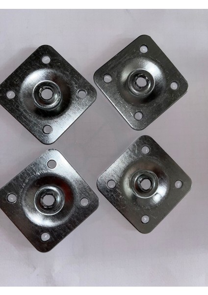 4’lü Düz Metal Bağlantı Aparatı – M8 Vida Girişli | Masa, Sandalye, Sehpa Uyumlu Montaj Seti modelleri