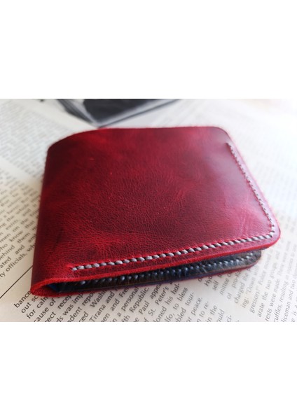 Deri Tamamen El Emeği Cüzdan 22CM*8CM * 1 Banknot Alanı 4 Kart Bölmesi ZMR10