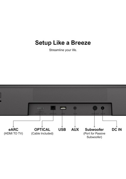 Aura A50 Pro 5.1 Kanallı Dolby Atmos, Surround, Uygulama Kontrolü, Ev Sinema Ses Sistemi, Subwoofer, 2 Surround Hoparlör, HDMI Earc/opt/aux/bt (U2523) fiyatları