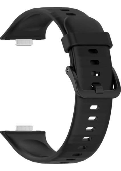 Huawei Watch Fit 4 Pro Uyumlu Tokalı Silikon Kordon Kayış
