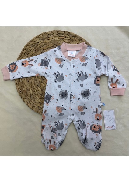 Yenidoğan Kız Patikli Tulum Kız Bebek