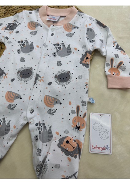 Yenidoğan Kız Patikli Tulum Kız Bebek