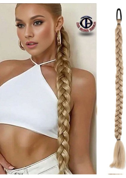 At Kuyruğu Üçlü Örgü Saç Uzatma Fiber Kanekalon Saç (Tokalı) fiyatları