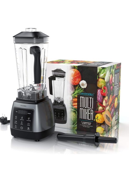 Touch Panel Kontrollü Stand Blender 2000W, 2 Litre, 9 Hız, 24000 D/dk, 5 Program, Pulse Fonksiyonu