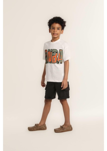 Erkek Çocuk Nba Baskılı Tshirt