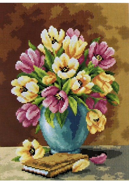 Baskılı Goblen Lale Buketi 2390 30*40 cm