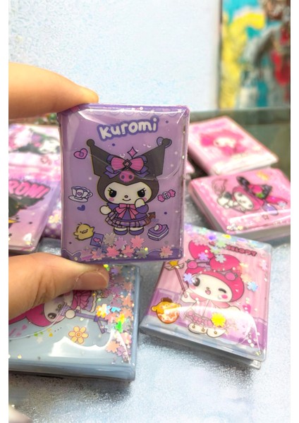 Kuromi My Melody Sulu Pullu Mini 2 Adet Sticker Defteri Albümü Sanrio Sticker Defteri