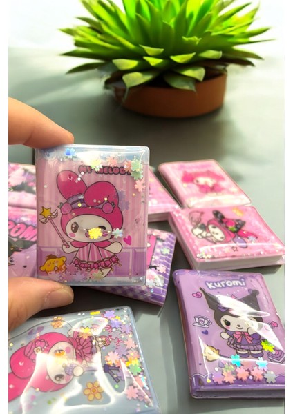 Kuromi My Melody Sulu Pullu Mini 2 Adet Sticker Defteri Albümü Sanrio Sticker Defteri
