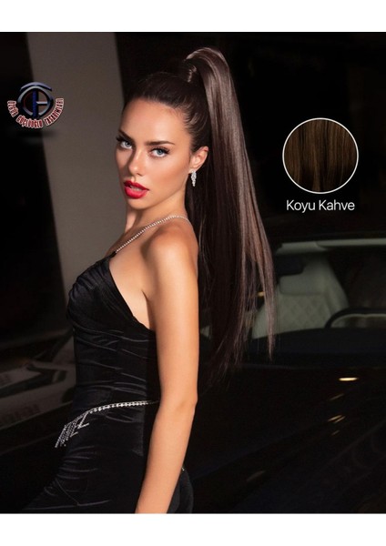 Açık At Kuyruğu Saç Uzatma Fiber Kanekalon Saç (Tokalı)