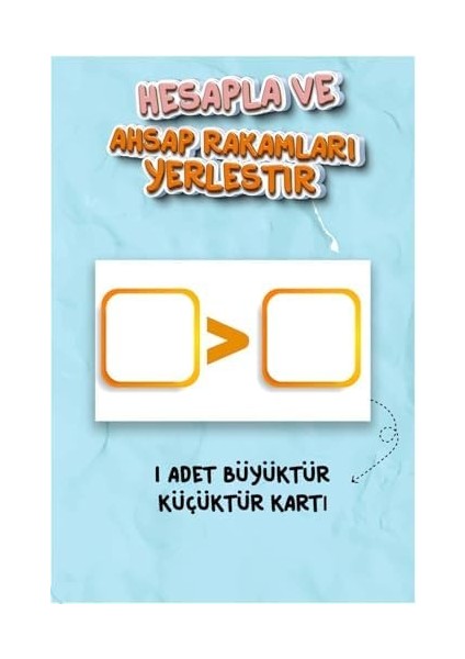 ve Hesapla Matematik Öğrenme Oyunu - Montessori Matematik Toplama ve Çıkarma Öğrenme - Kreş Ana Sınıfı Çocuklar Için Eğitici Zeka Kutu Oyunu