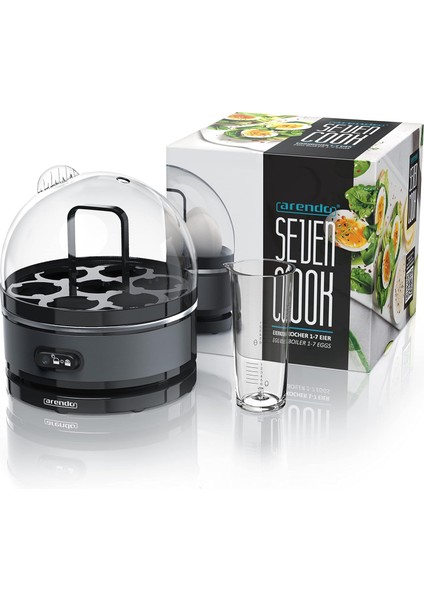 Sevencook 400W Yumurta Pişirici 7 Yumurtalık, Paslanmaz Çelik, 3 Pişirme Seviyesi fiyatları