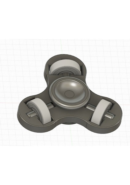 Dikey 608 Rulmanlı Fidget Spinner (Plastik Aparattır!!!)