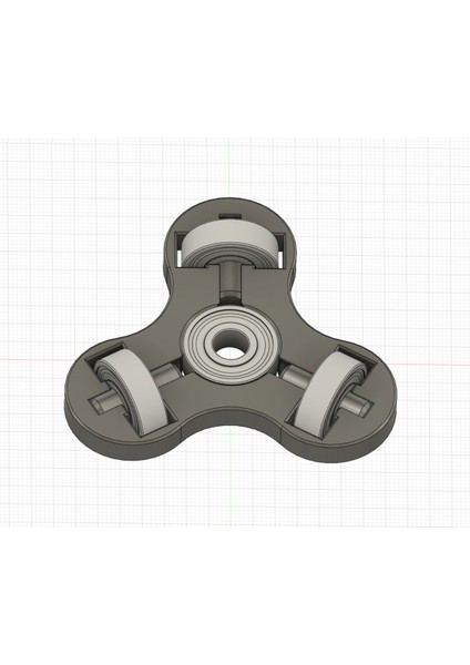 Dikey 608 Rulmanlı Fidget Spinner (Plastik Aparattır!!!)