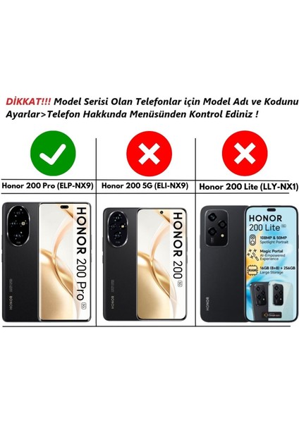 Honor 200 Pro Kılıf Darbe Emici Köşe Korumalı Kartlıklı Cüzdanlı Silikon Kapak - Füme