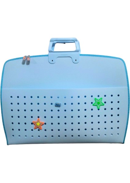 Fermuarlı 35X50 Resim Çantası, Proje Çantası Delikli Model Su Geçirmez (38X55 Cm) Soft