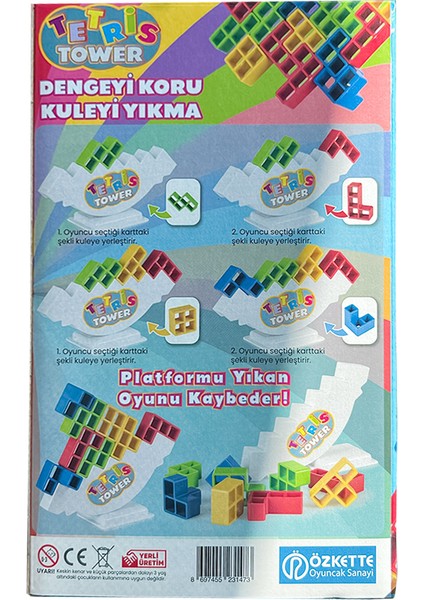 Oyuncak Tetris Kulesi 16 Parça
