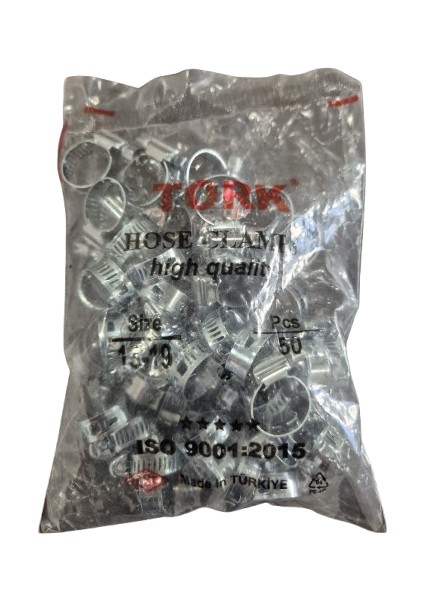 50 Adet Hortum Kelepçesi 13*19