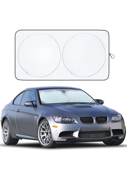 (72-145cm) Araba Ön Cam Güneşliği Oto, Araba Güneşlik, Geri Çekliebilir Araba Güneşliği, Araç Ön Cam Güneşliği Oto
