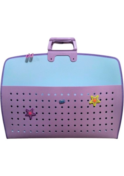 Fermuarlı 35X50 Resim Çantası, Proje Çantası Delikli Model Su Geçirmez (Net 38X55 Cm)