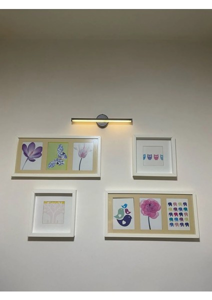 Pilli Modern LED Duvar Lambası, Alüminyum Gövde, Banyo ve Ayna Için Uygun, Minimalist Tasarım