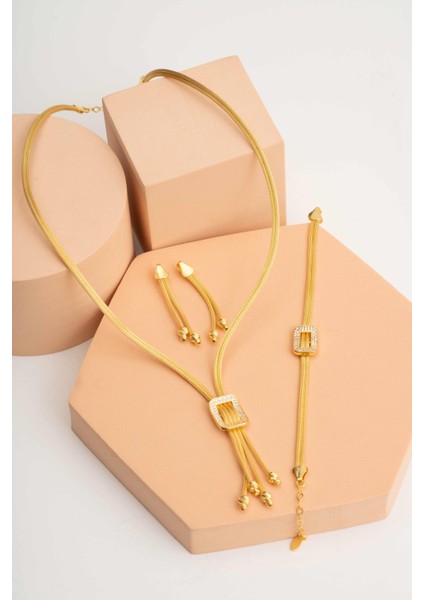 Hasır Dorissa Altın Kaplama Elişi Gümüş Set 2845 fırsatları