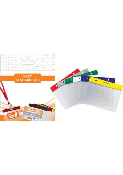 9.5x7.5cm Karışık Renk Kart Poşeti Blister - 10ADET