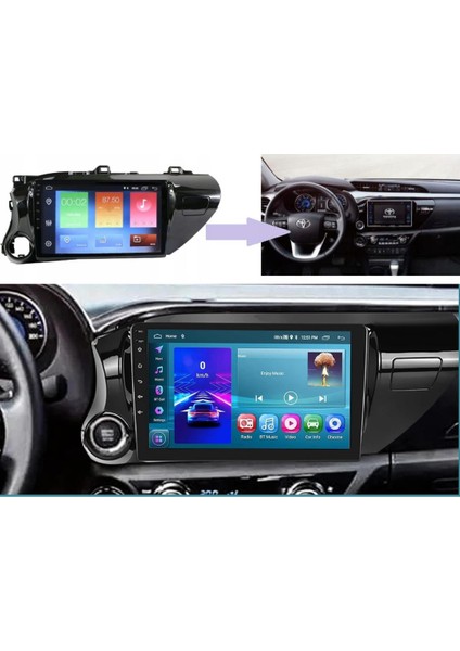 Toyota Hilux Android Multimedya Sistemi 4-64 For-X (2015-2020)