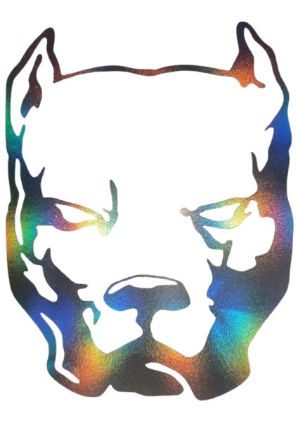 Hologram Köpek1 Model Sticker – Işık Vurunca Renk Değiştirir – Modifiye Dekarasyon Sticker Araç % Kask Uyumlu,düz ve Prüszsüz Yüzeyler Için(Meristeed)