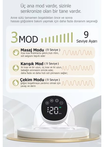 MY-376 Göğüs Pompası Şarjlı Giyilebilir Elektrikli Sessiz ve Elleri Serbest Kullanım fiyatları