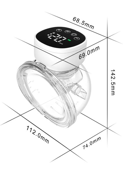 MY-376 Göğüs Pompası Şarjlı Giyilebilir Elektrikli Sessiz ve Elleri Serbest Kullanım