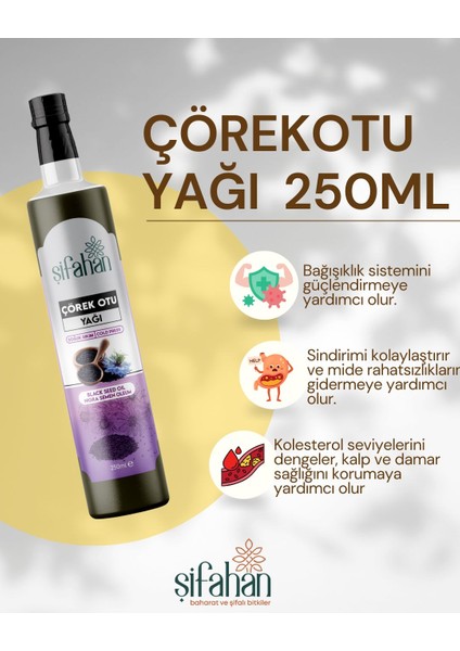 Çörek Otu Yağı Soğuk Sıkım 250 ml Çörekotu Yağı