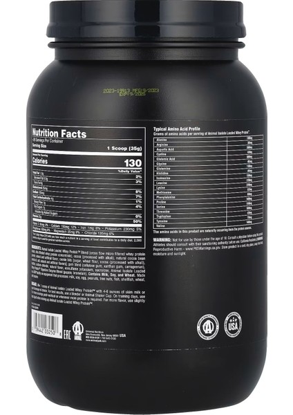 Isolate Loaded Whey Protein 907 Gr- Usa Menş.