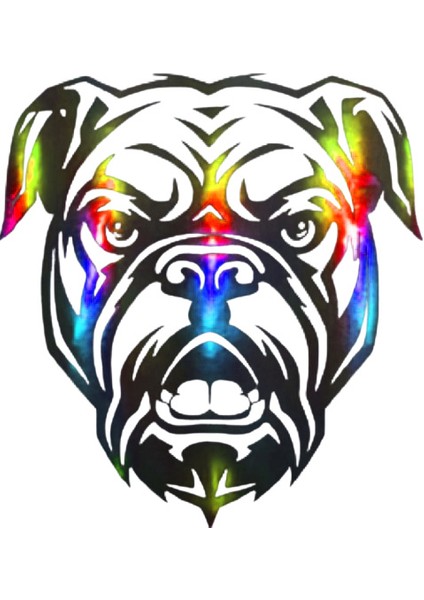 Hologram Köpek2 Model Sticker – Işık Vurunca Renk Değiştirir – Modifiye Dekarasyon Sticker Araç % Kask Uyumlu,düz ve Prüszsüz Yüzeyler Için(Meristeed)