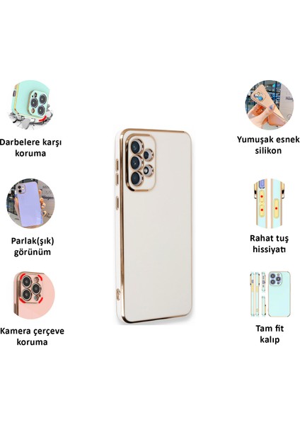 Samsung Galaxy A53 Kılıf Kenar Detaylı Yumuşak Parlak Silikon fiyatları