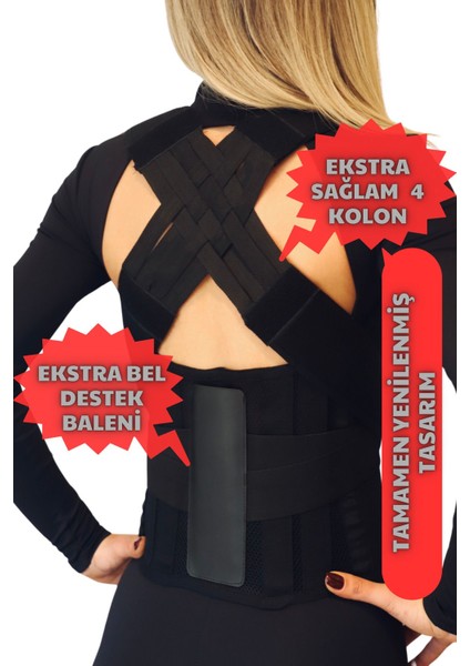 Ayarlanır Medikal Dik Duruş Sırt Bel Korsesi Kadın Erkek Dik Duruş Sporcu Korses