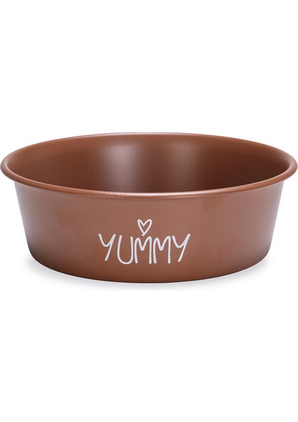 Yavru Köpek Mama Su Kabı, Paslanmaz Çelik, Kaymaz Taban, Kiremit, 16CM, 940ML