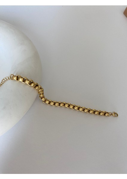 Çelik Kuyumcu Model Çizgili Gold Bileklik fiyatları