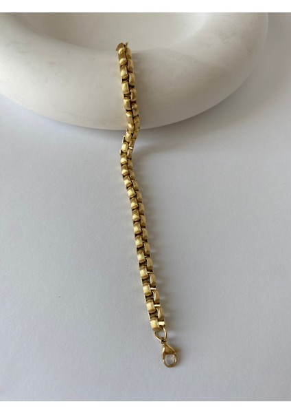 Çelik Kuyumcu Model Çizgili Gold Bileklik fırsatları