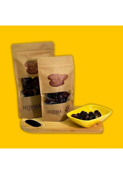 Hurma Baskılı Pencereli Kağıt Doypack 16X27 500 Gram 1000 Adet