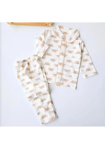 Unicex Bebek Düğmeli Günesli Pijama Takımı