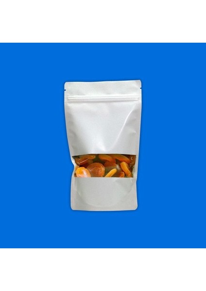 Pencereli Beyaz Kağıt Doypack (13X22,5) 500 Adet