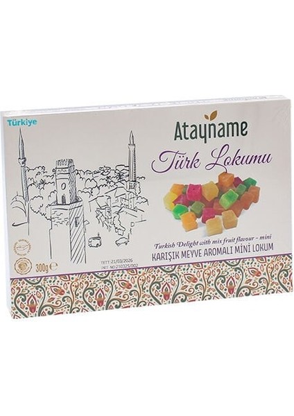 Karışık Meyve Aromalı Mini Lokum 300 G