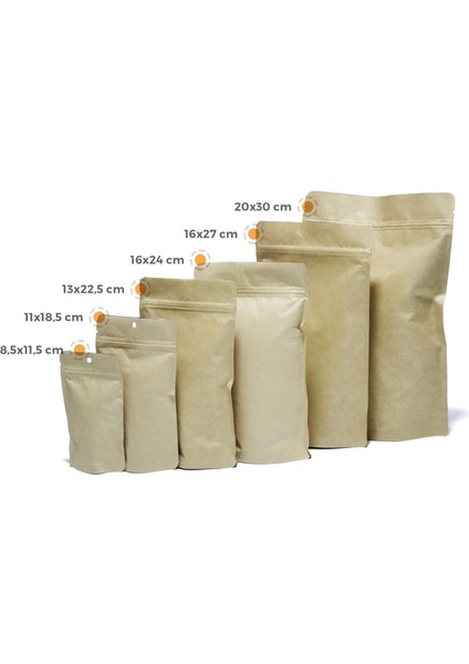 Kraft Alüminyum Doypack 13X22,5 cm - 100 Adet fiyatları