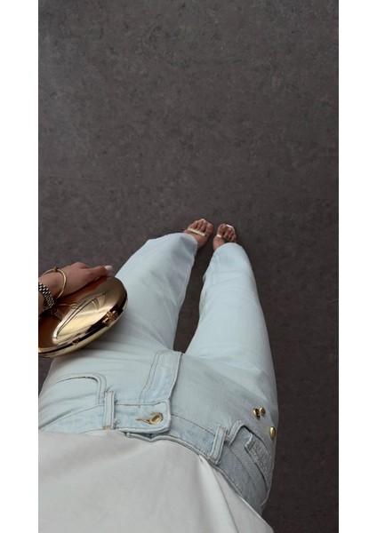 Gold Midye Açık Jean