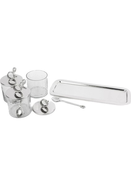 Gümüş Tepsili 3lü Kavanoz St 35X14X13CM P341.379339 fiyatları