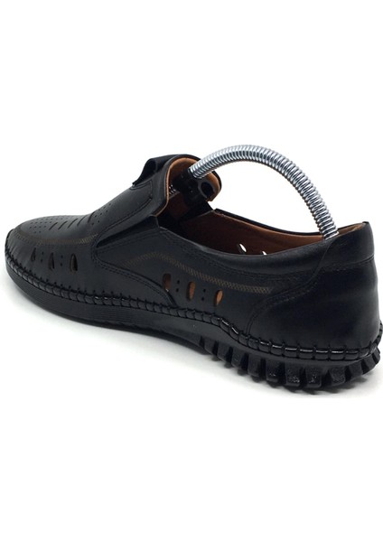 %100 Hakiki Deri Erkek Yazlık Rahat Günlük Delikli Çarık Ayakkabı Yeni Sezon 40-45 fırsatları