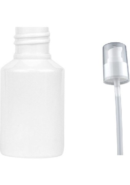 60ML Plastik Beyaz Serum Pompalı Şişe, 24 Adet, Serum Şişesi, Pompalı Şişe, Medikal Şişe, Kozmetik