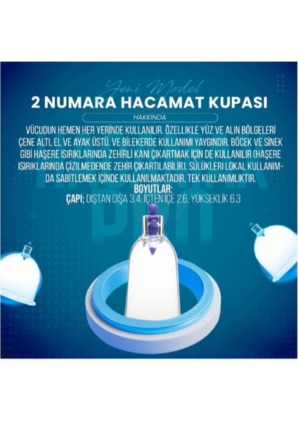 1 Adet 2 Numara Hacamat Kupa fiyatları