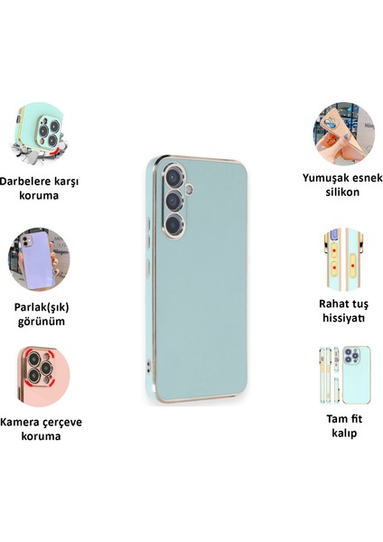 Samsung Galaxy A54 Kılıf Kenar Detaylı Yumuşak Parlak Silikon fiyatları
