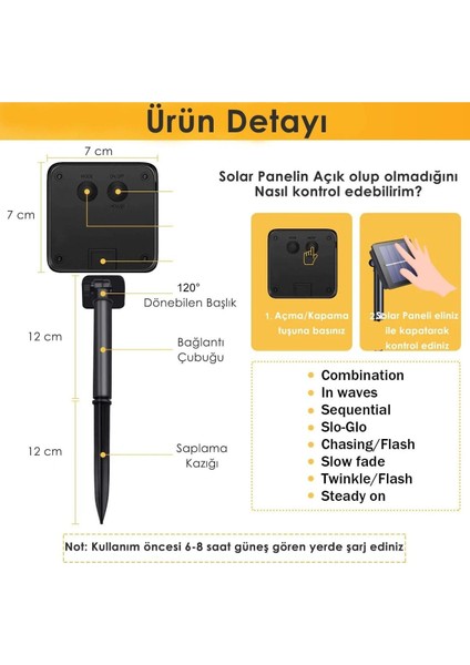 Solar Rgb Bahçe Işıklandırma – 200 Led’li 22 Metre Güneş Enerjili Dekoratif Aydınlatma
